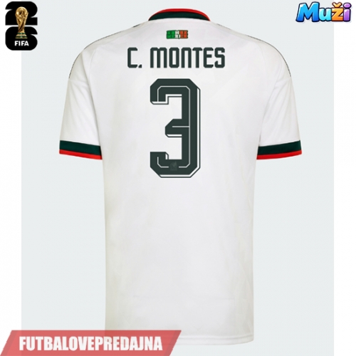 Lacne Muži Futbalové dres Mexiko Cesar Montes #3 MS 2026 Krátky Rukáv - Preč